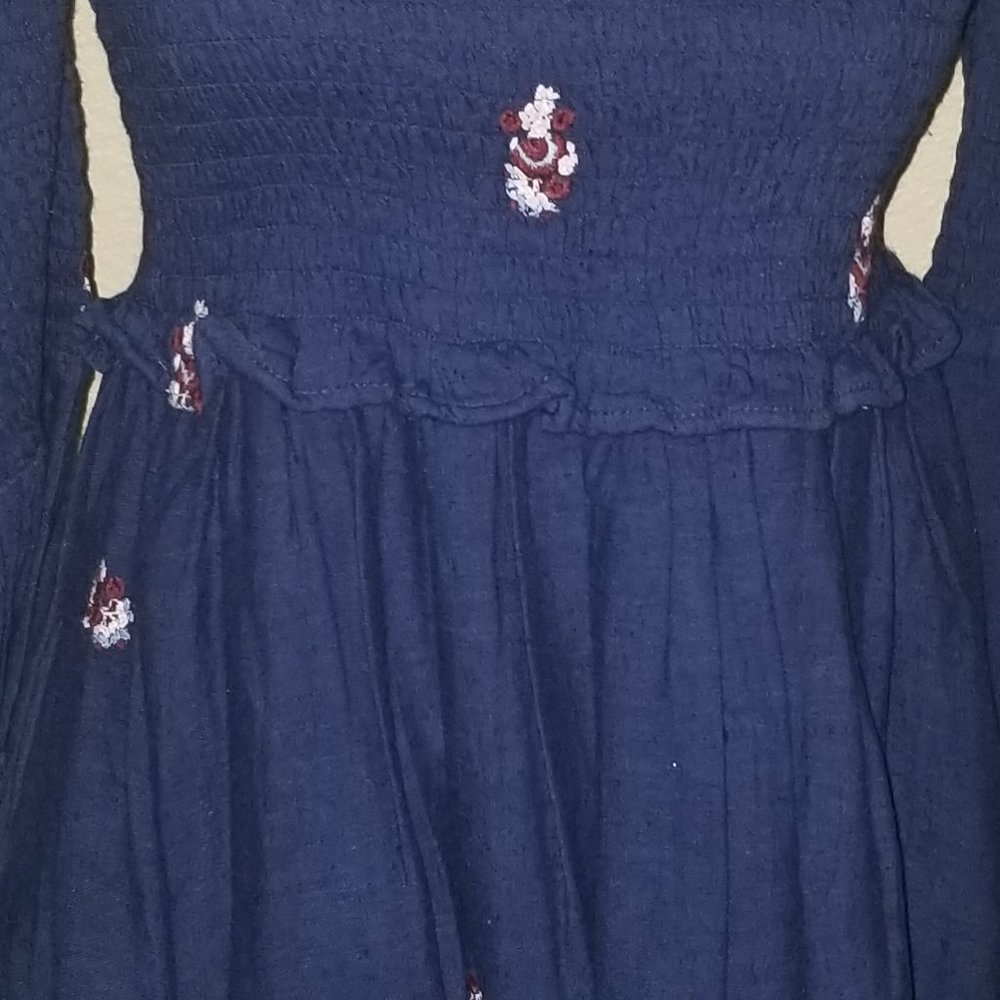 Free People off the Shoulder, Wide Sleeve Mini - Picture 8 of 11